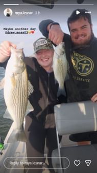 Screenshot of Mya Lesnar's Instagram story.