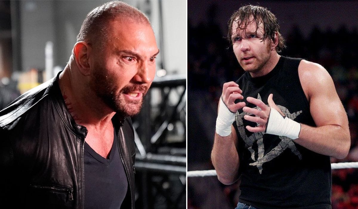 Batista and Jon Moxley FKA Dean Ambrose. [Image credits: WWE.com]