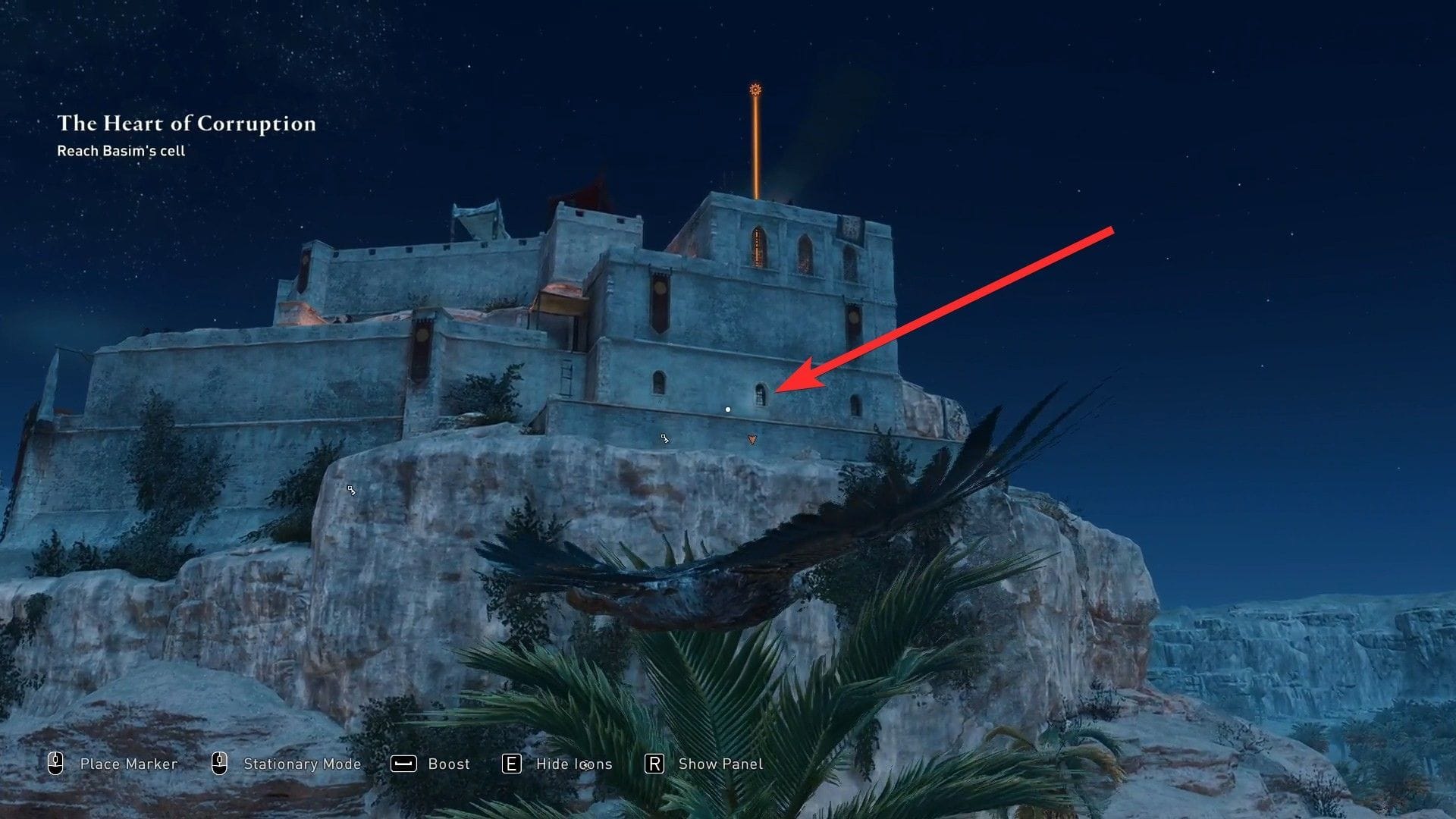 Přistupte k tomuto oknu a najděte Basim (obrázek přes Ubisoft)