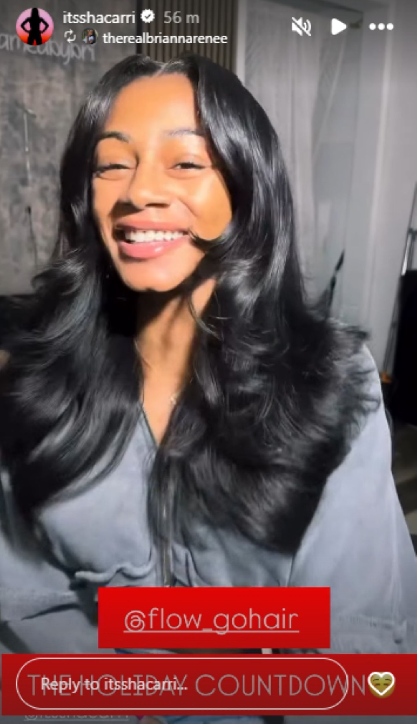 Instagram story of Sha&#039;Carri Richardson&#039;s new look [Image Source : Sha&#039;Carri Richardson&#039;s Instagram] 