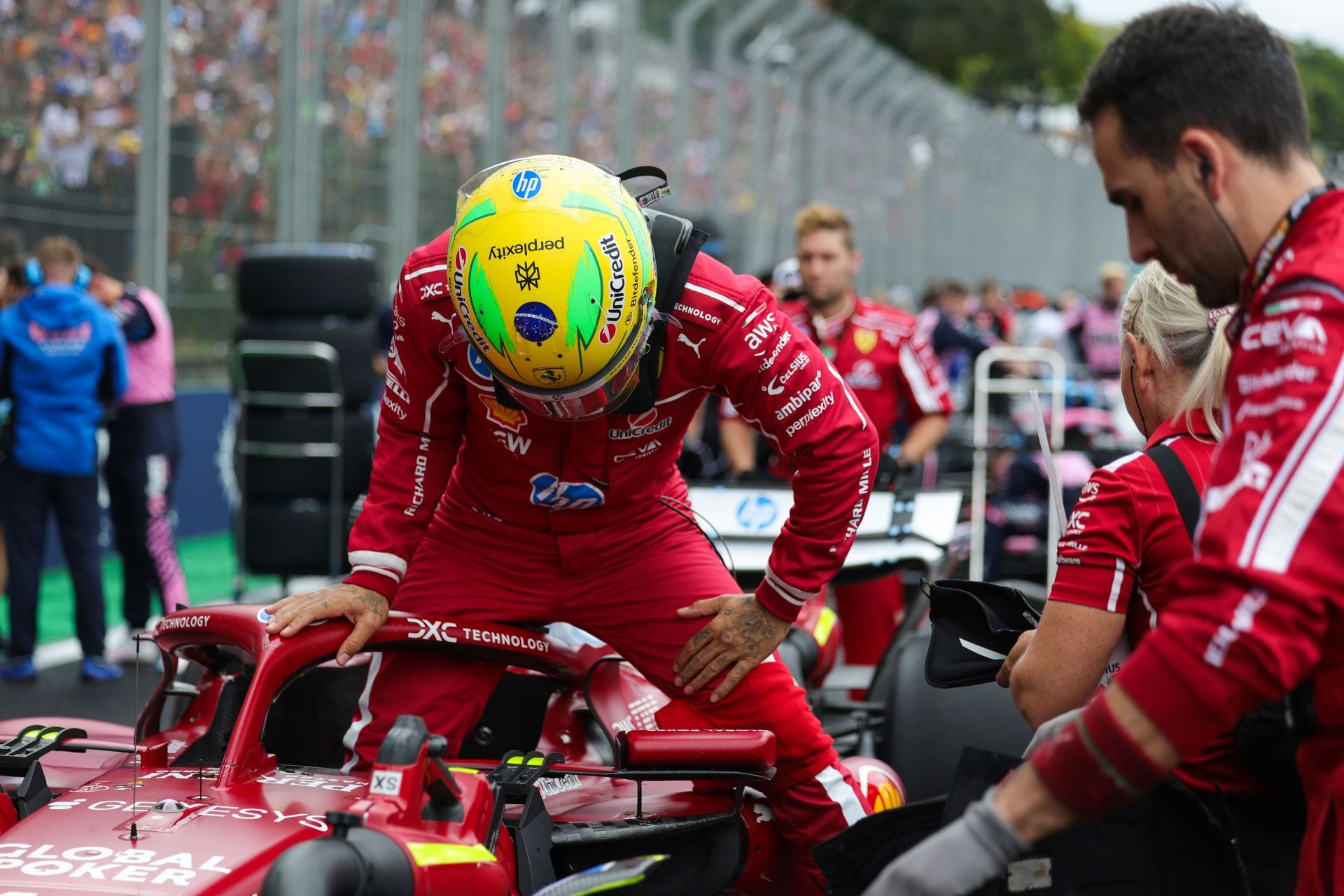Lewis Hamilton after the Brazilian GP Sprint - Source: Getty