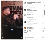 Leon Draisaitl reacted with Lol to Edmonton Sports Talk