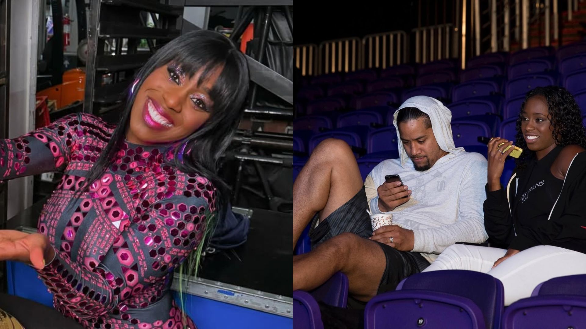 Naomi and Jimmy Uso (Images via WWE and Naomi