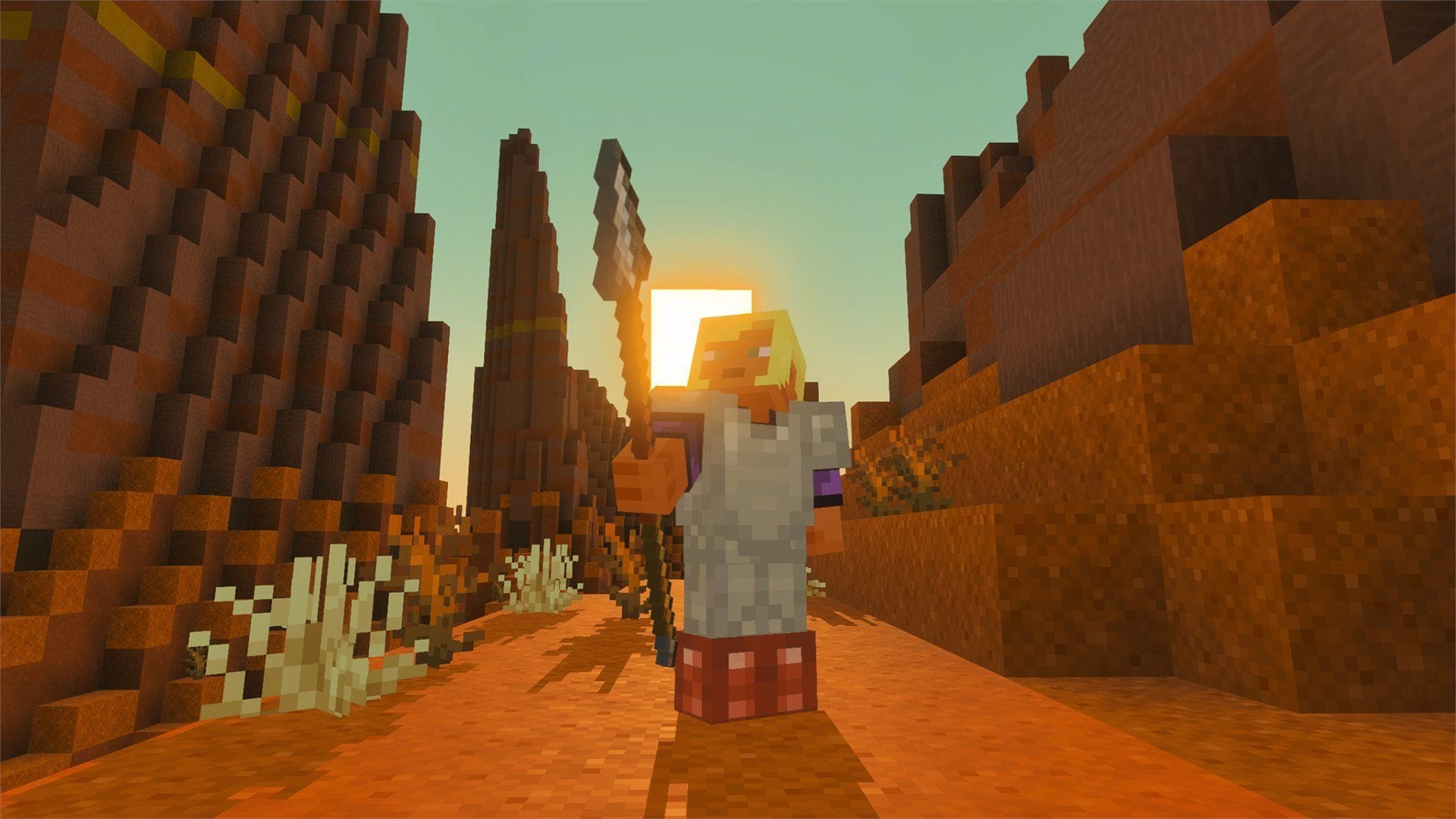 Top 5 Features of Minecraft Mounts of Mayhem Update 2 The spear will be a very interesting weapon in the game (Image via Mojang Studios)