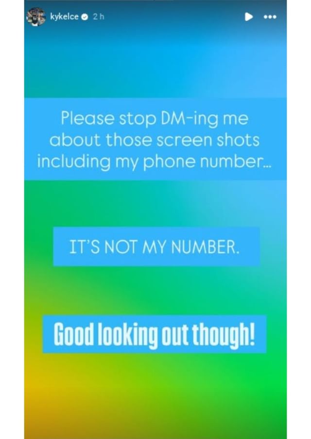 Source: (Via Instagram/ @kykelce)