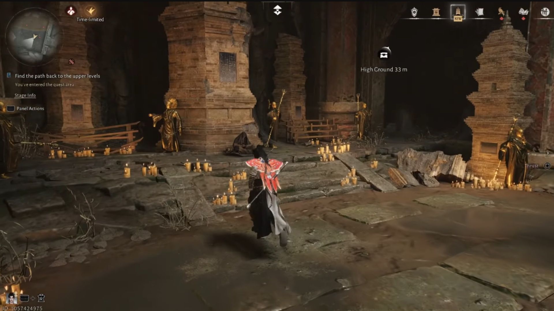 Interact with that person dead ahead, and you'll trigger the mechanical puppets (Image via NetEase/YouTube@GuidingLight)