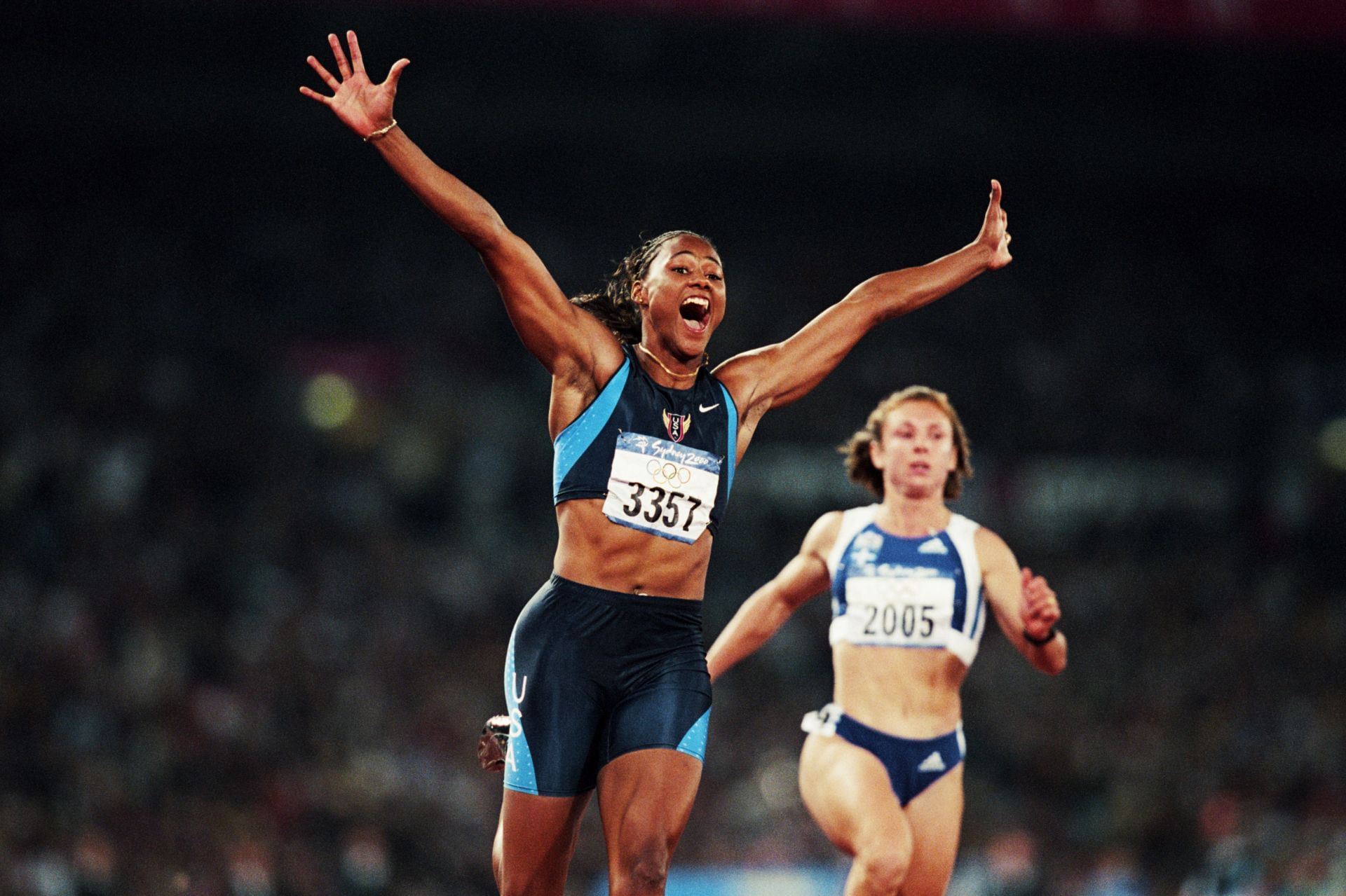 Marion Jones at the Sydney Olympics 2000 [Image Source: Getty]