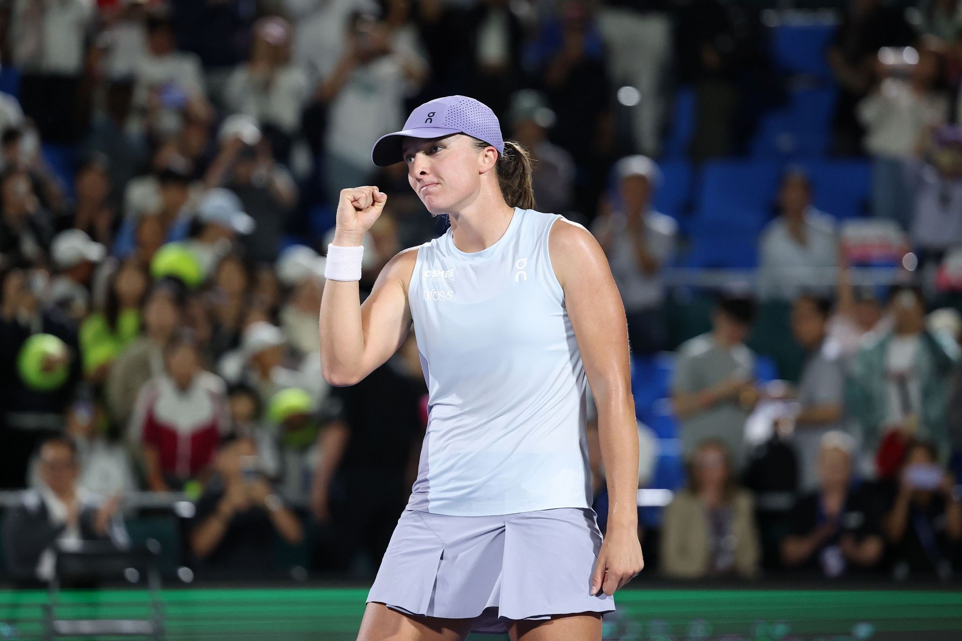 Iga Swiatek at the Korea Open 2025. (Photo: Getty)