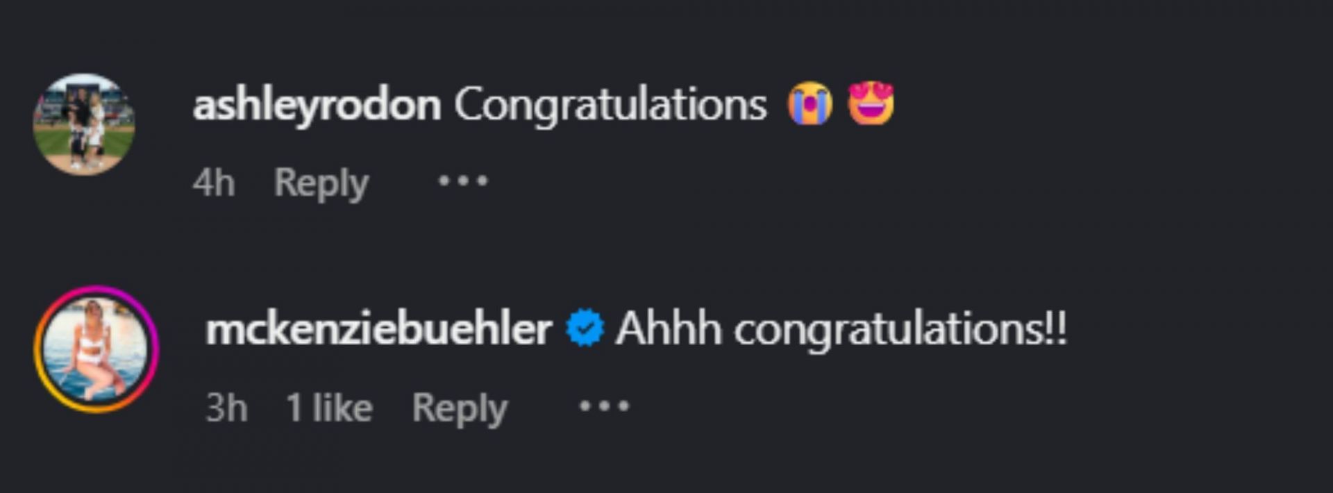 Screenshot of comments [Image Source: Instagram/rachelcrochet_]