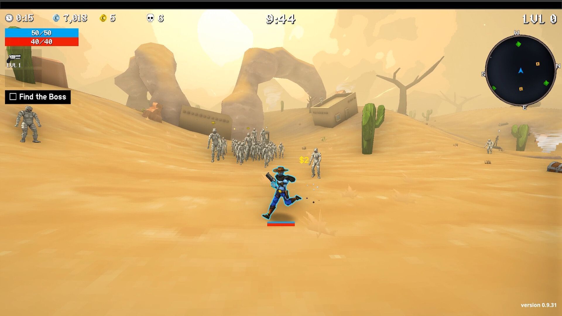 Fight against endless wave of enemies in Megabonk (Image via vedinad)