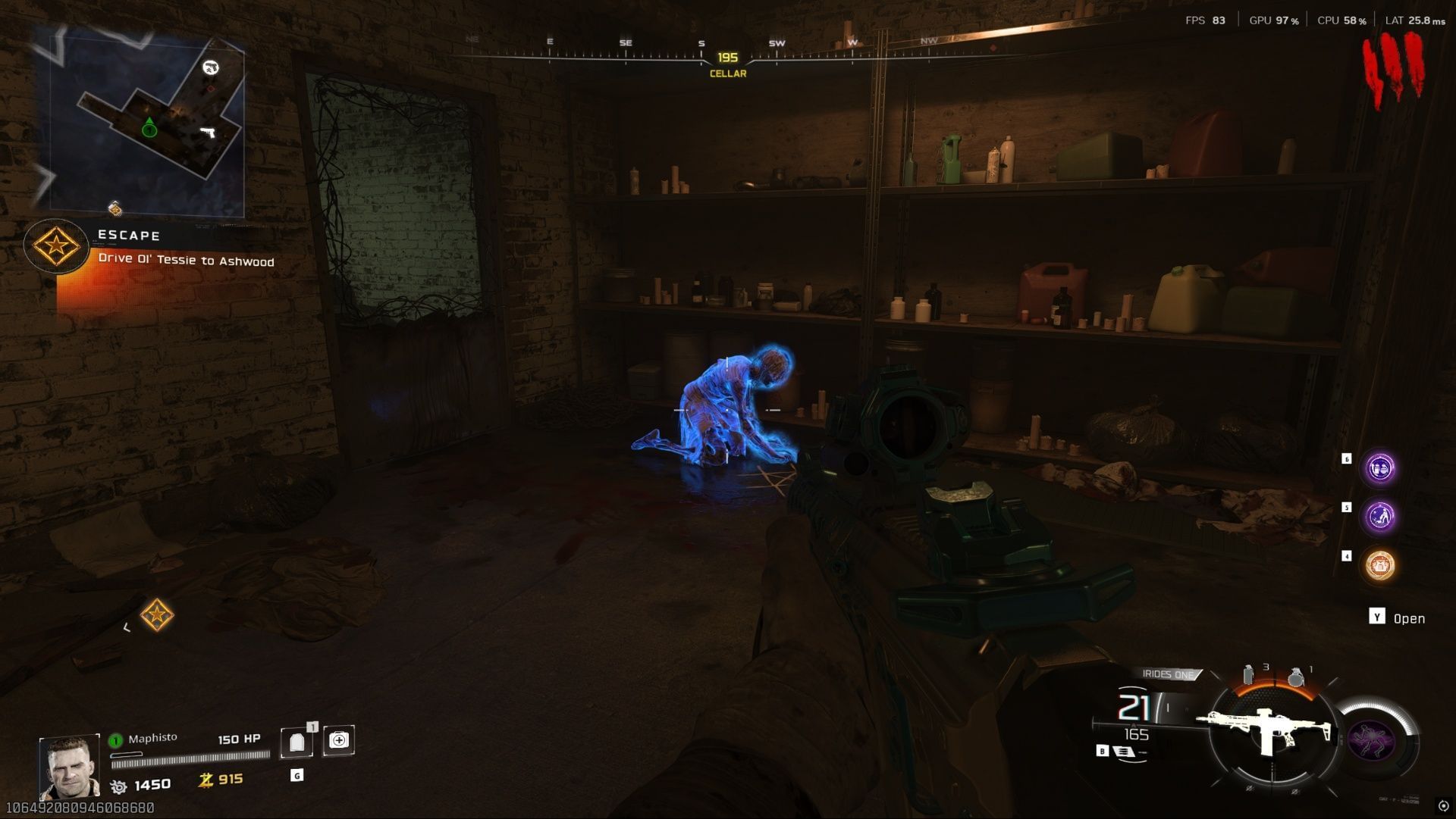 Head to the cellar to find one of the twins (Image via Activision)