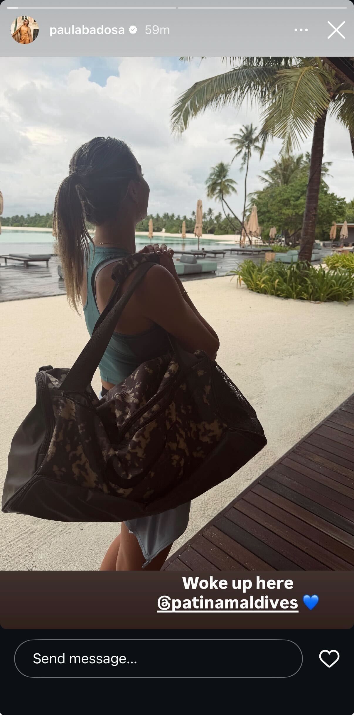 Badosa&#039;s Instagram story