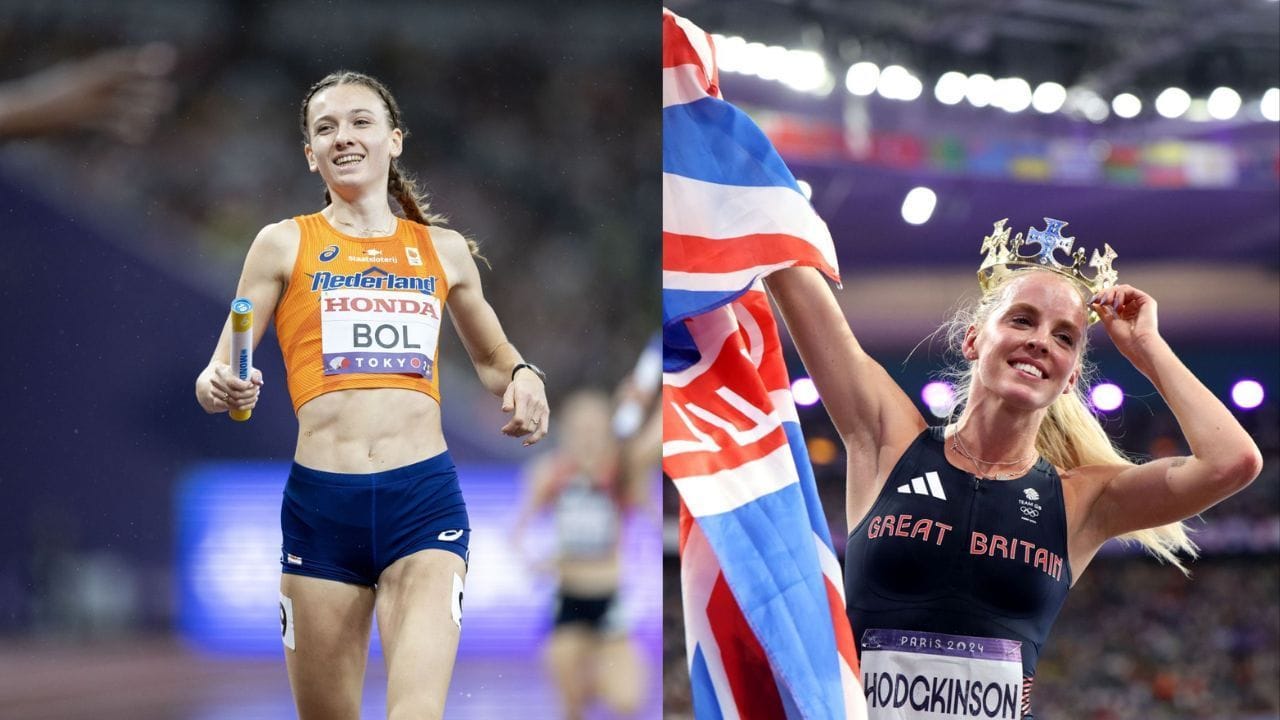 Femke Bol and Keely Hodgkison