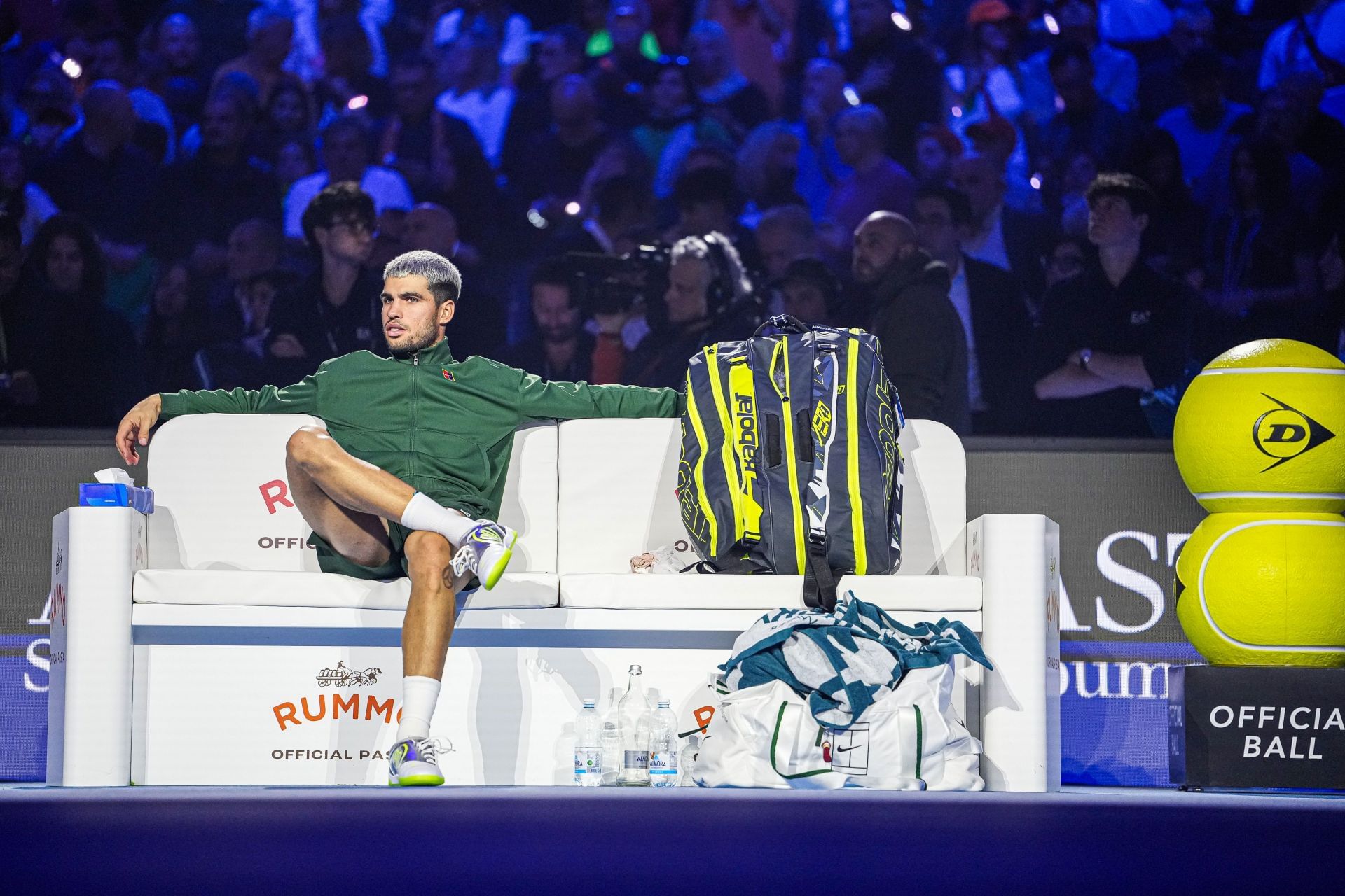Alcaraz at the Nitto ATP Finals 2025 - Day 8 - Source: Getty
