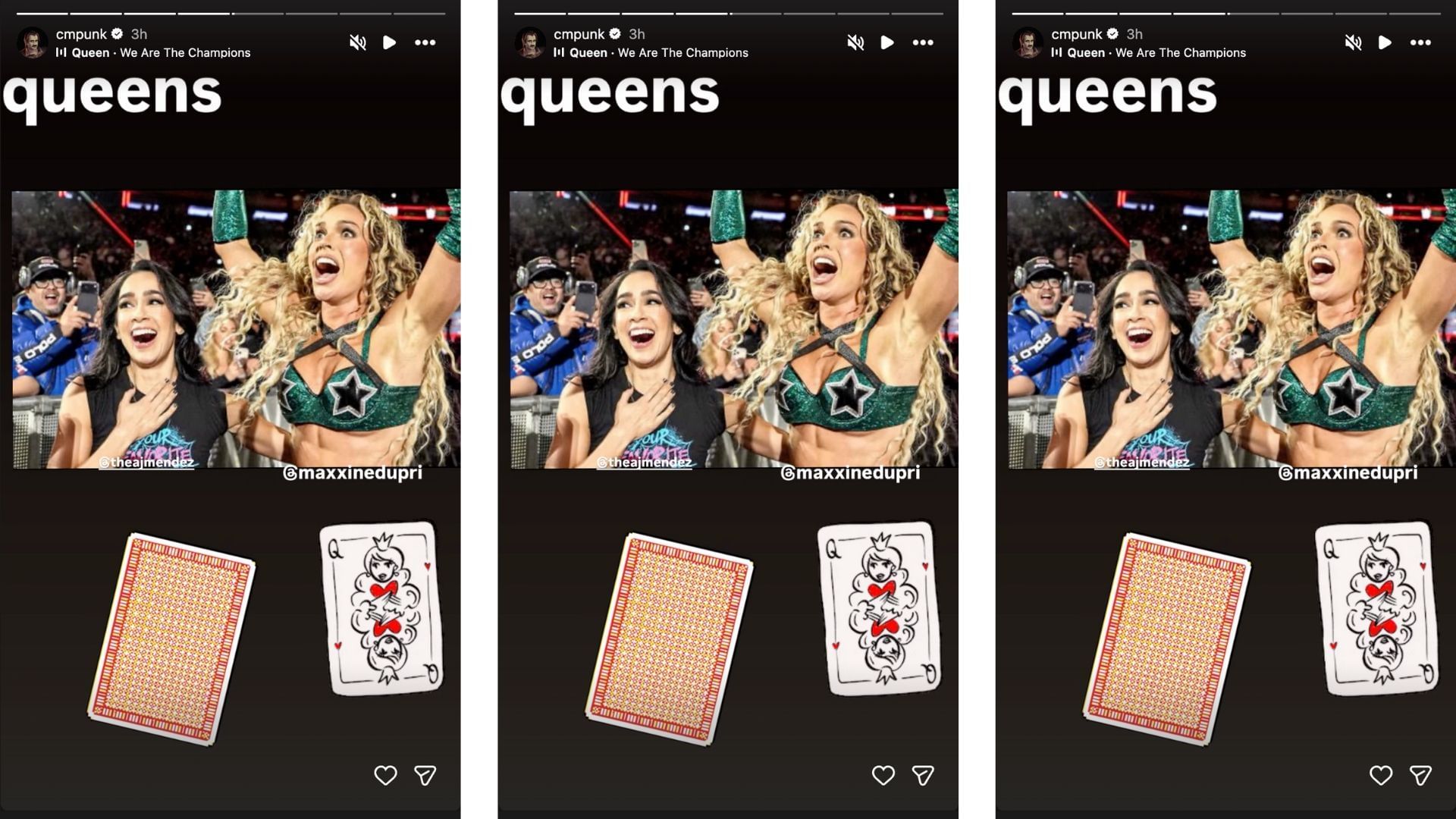 Punk reacts to Lee&#039;s return and Dupri&#039;s title win on social media. [Image credit: CM Punk on Instagram]