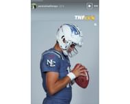 Drake Maye's wife Ann Michael's IG story@annmichaelhmaye