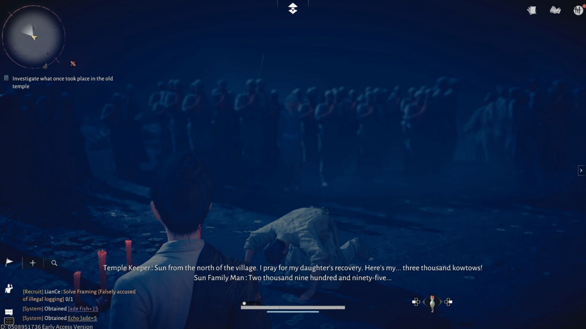 This whole Where Winds Meet scene is one of sorrow (Image via NetEase)