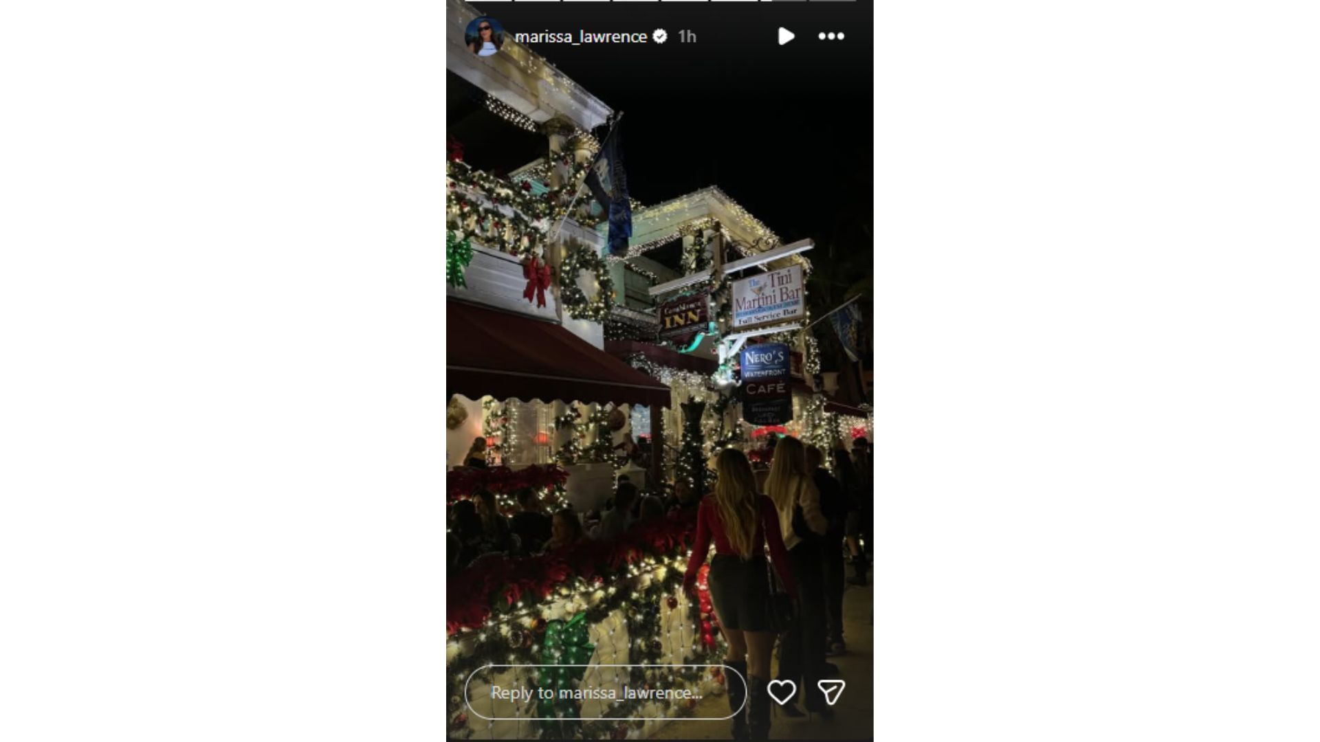 Marissa Lawrence shared a cozy, holiday photo. (Credit: @marissa_lawrence)