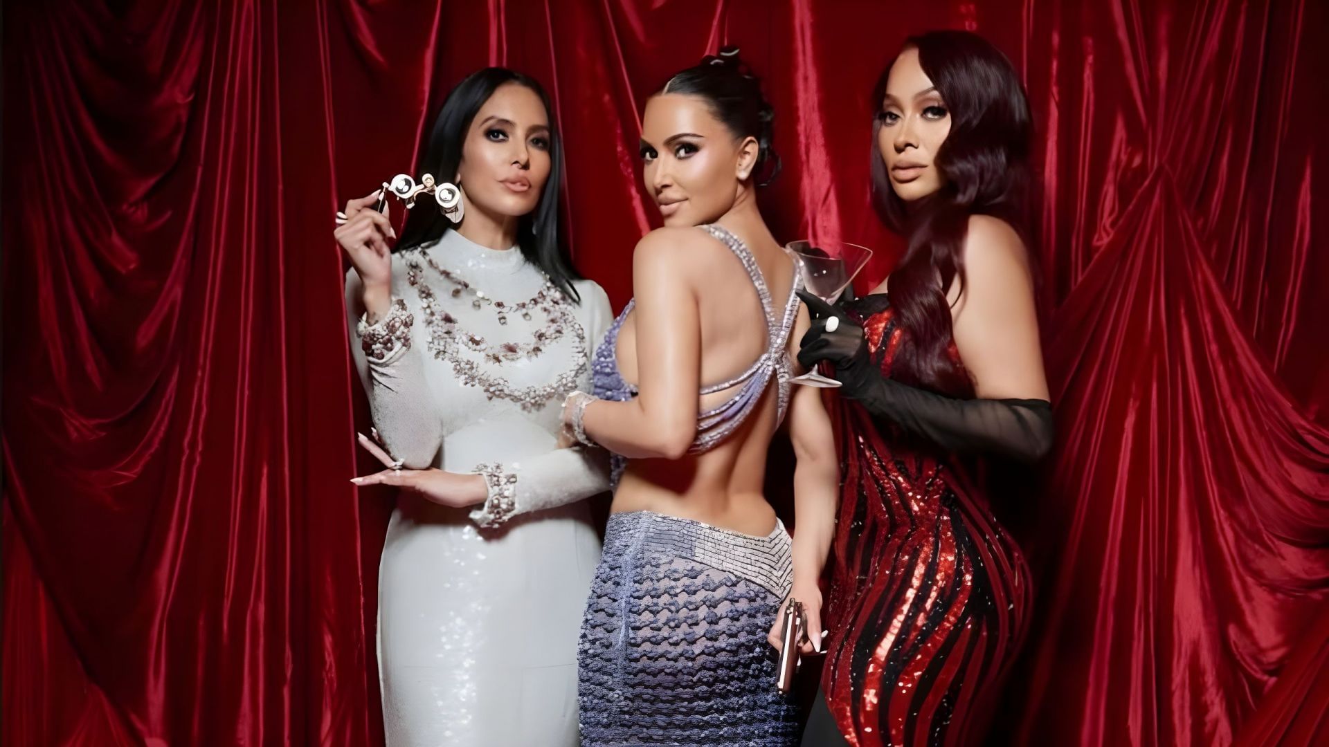 Vanessa Bryant, Kim Kardashian, La La Anthony - Credits: Instagram (@vanessabryant)