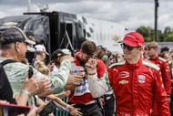 Callum Ilott greets fans at the 2025 IndyCar Snap-On Milwaukee Mile 250 - Source: Getty