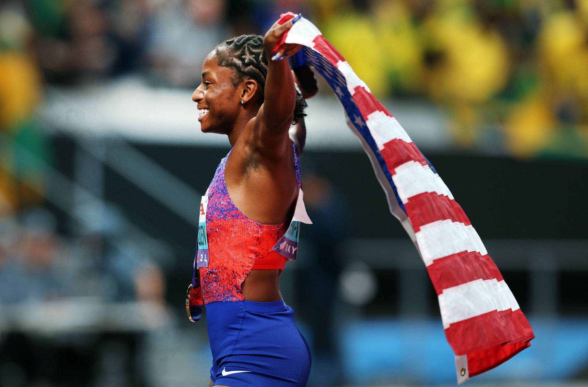 Melissa Jefferson-Wooden at the World Athletics Championships Tokyo 2025 [Image Source : Getty]