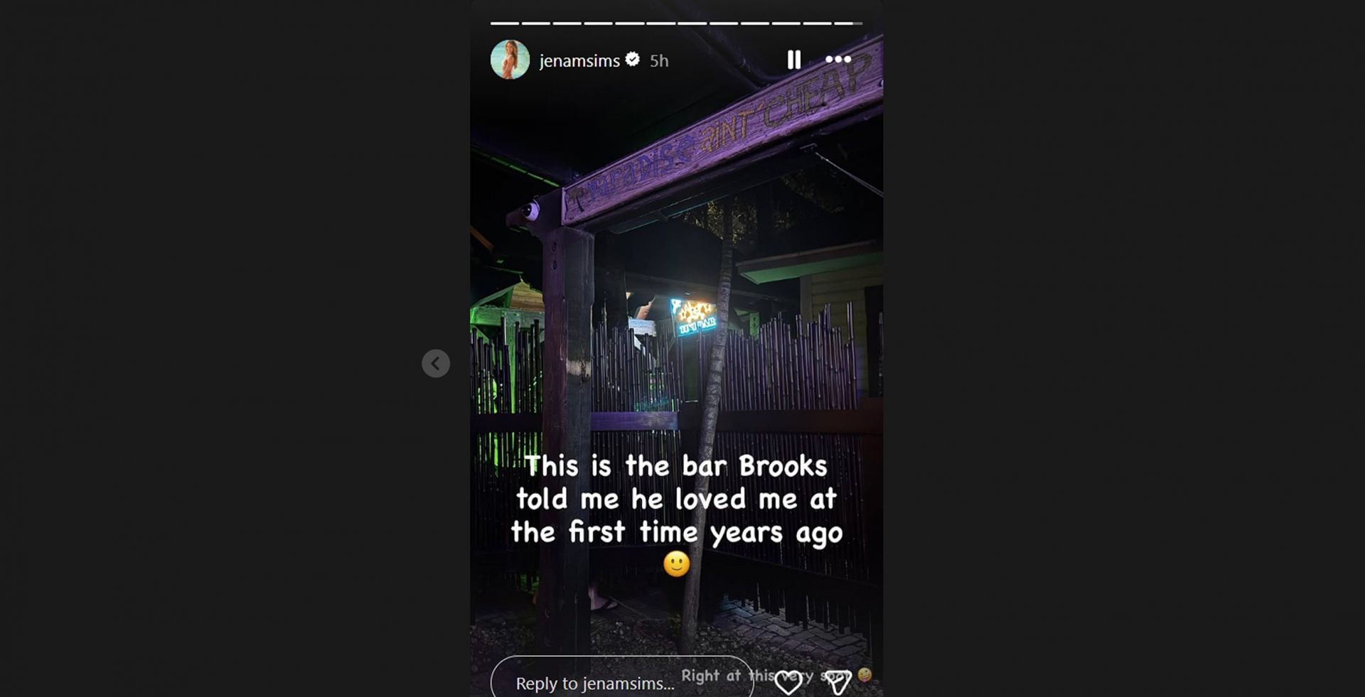 Jena Sims shows off the place Brooks Koepka proposed to her for the first time/@jenamsims