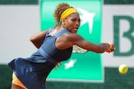 Serena Williams in action during the women's singles final at the 2013 French Open (Source: Getty)