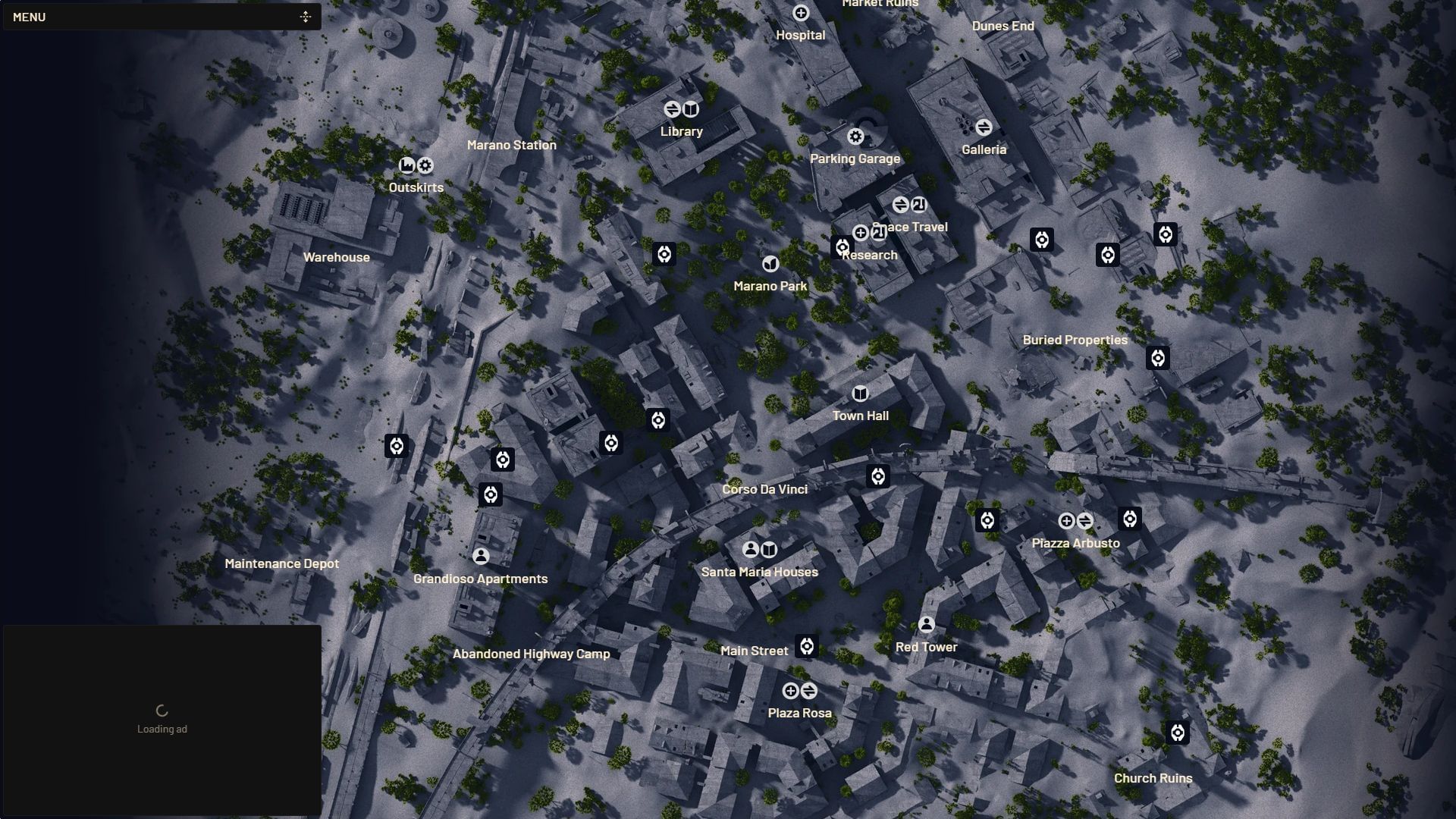 First Wave ARC remnants in Buried City (Image via arcraidersmaps.app)