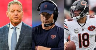 Troy Aikman fires back at criticism after Ben Johnson took offense to his Caleb Williams take in viral broadcast moment