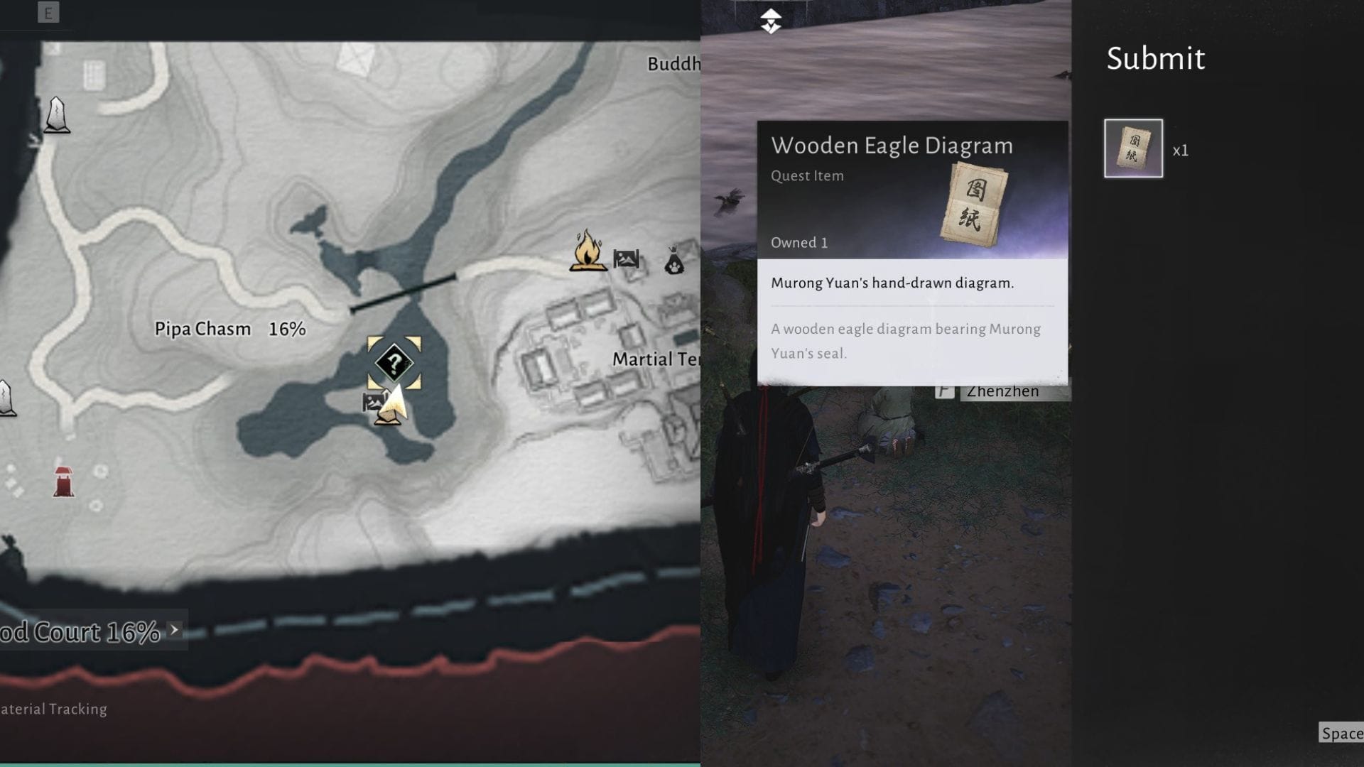 Quest location and how to start (Image via NetEase)