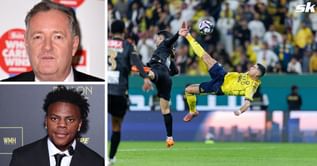 “Ridiculous,” “You animal” - Piers Morgan and IShowSpeed react after Cristiano Ronaldo scores incredible bicycle kick goal for Al-Nassr