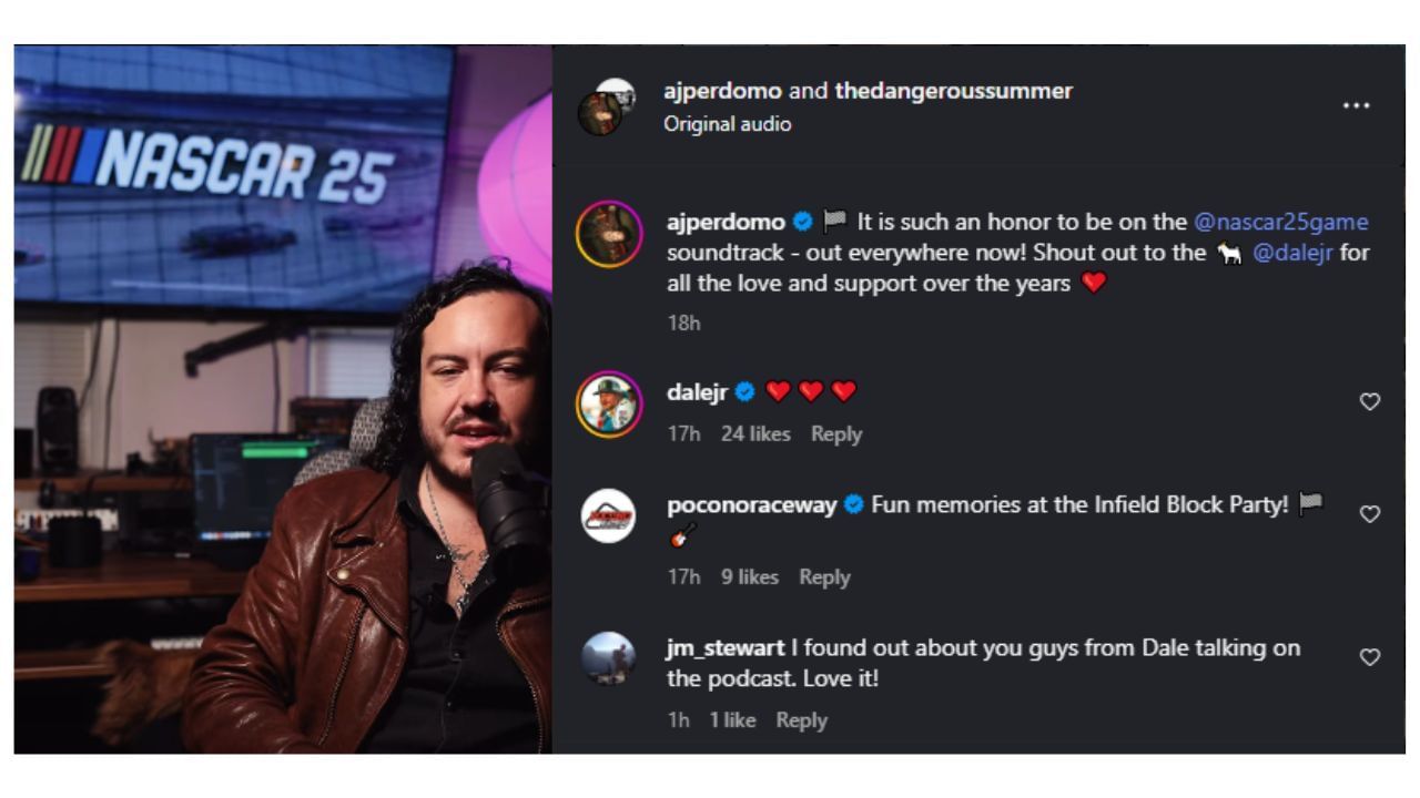 Source: Screenshot via @ajperdomo on Instagram.