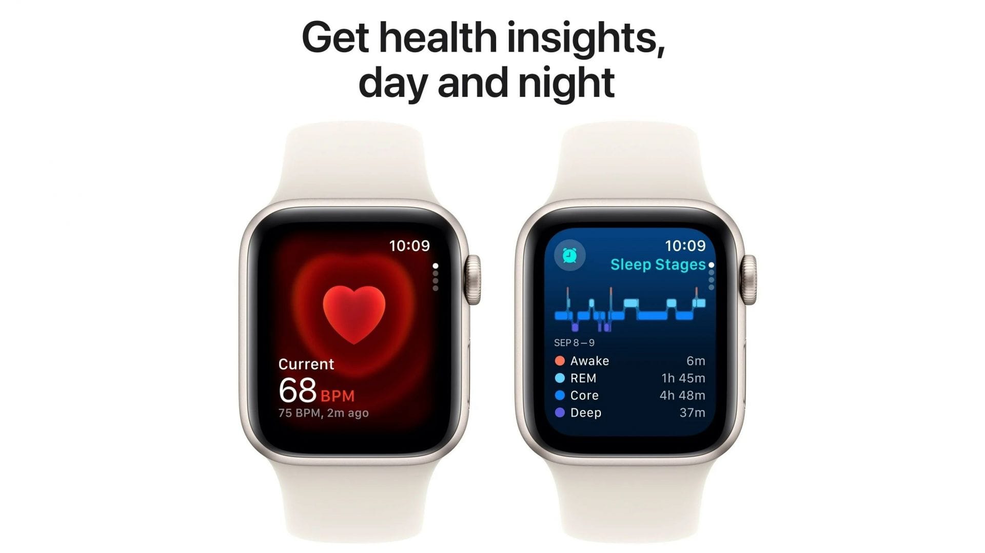 Apple Watch SE 2nd Gen can track heart rate and sleep patterns (Image via Apple)