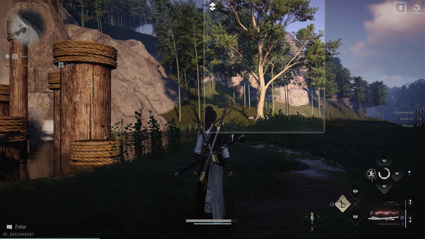 Cut down the tree by meleeing it (Image via Sportskeeda || NetEase)