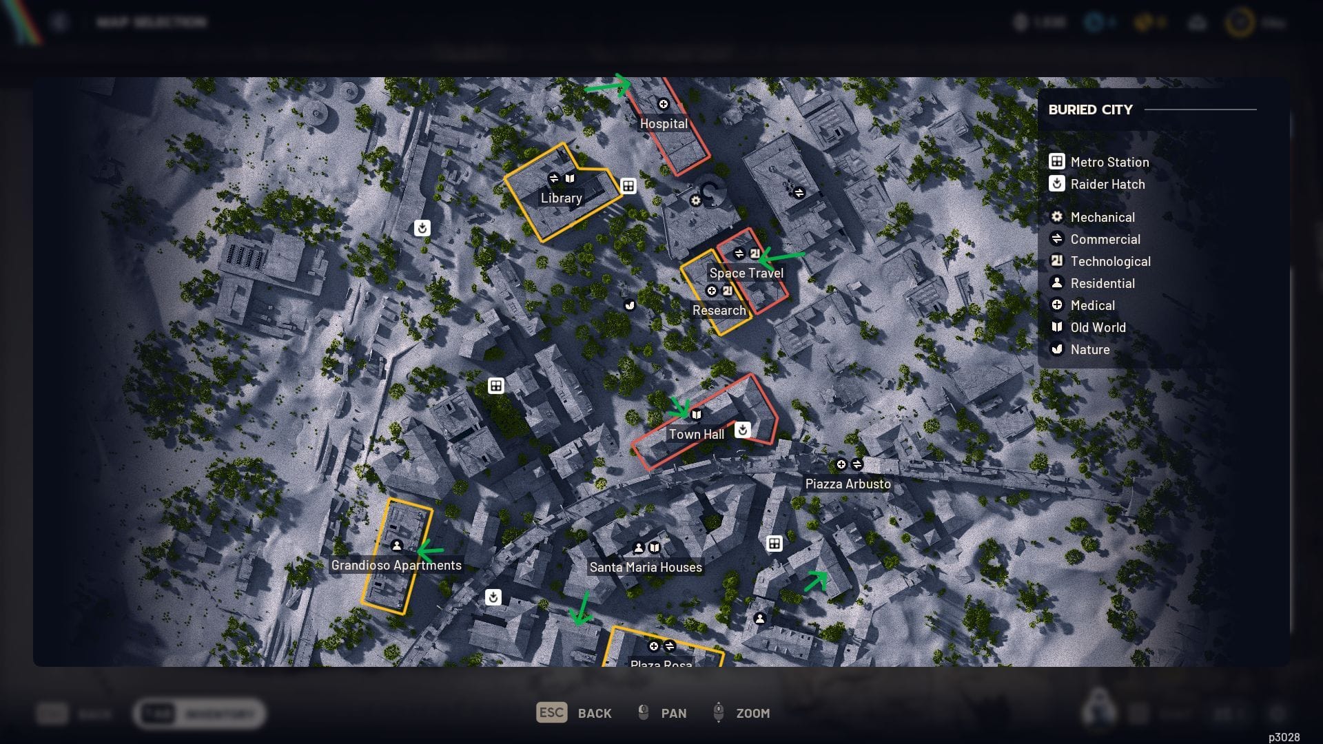 Locked spaces marked in Buried City (Image via SK Gaming || Embark Studios)