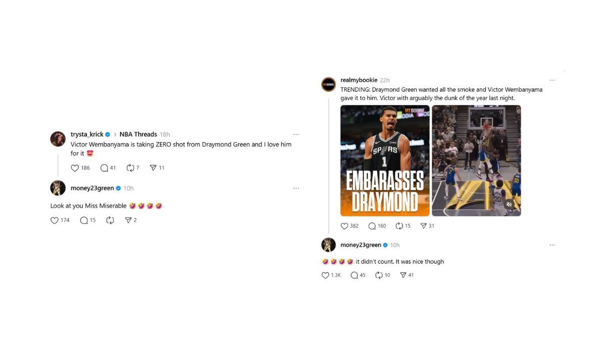 Draymond Green responds to fans on Threads (Source: Draymond Green/Threads)