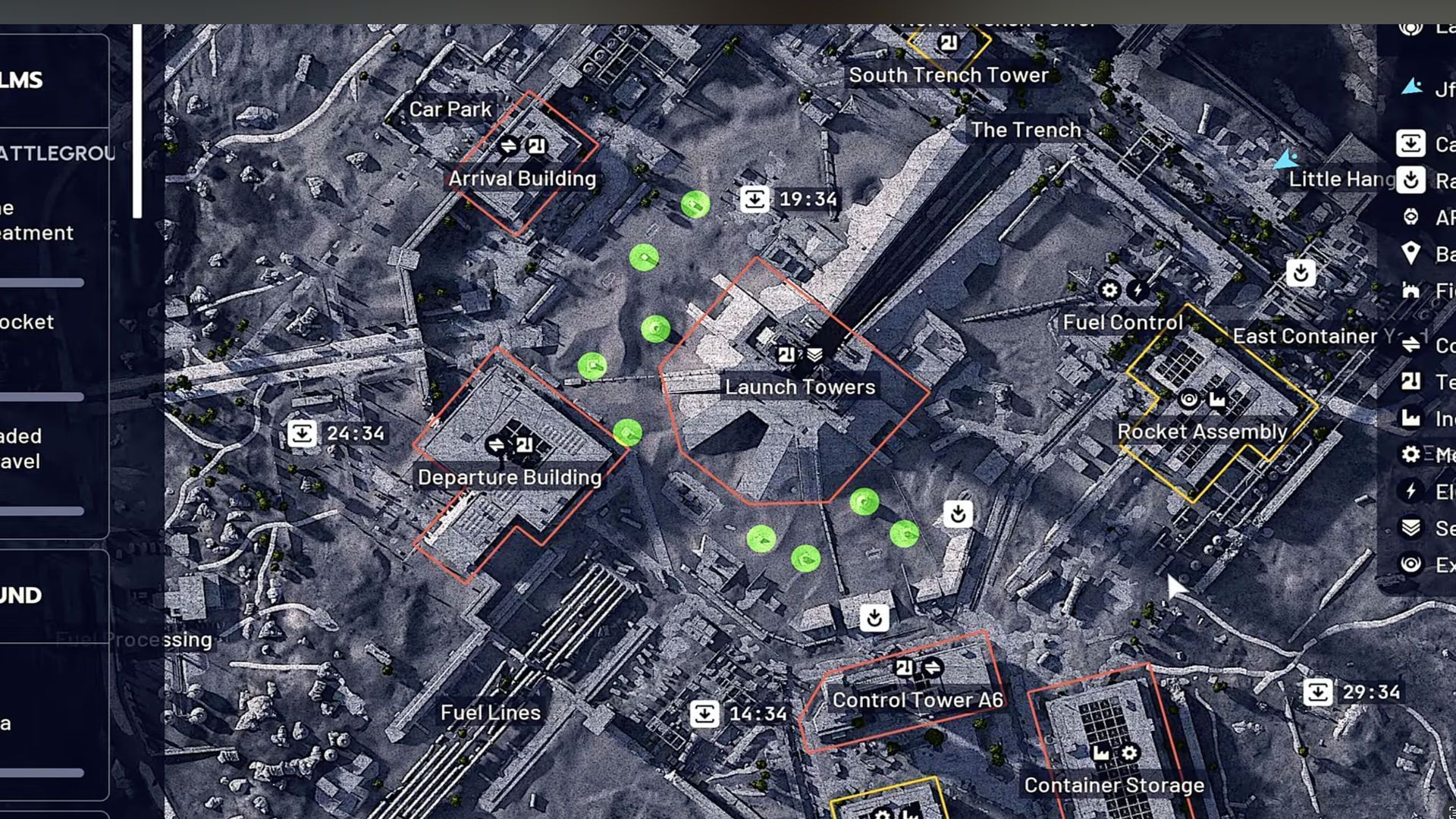 Fuel cell spawn locations in the Watch Tower in Arc Raiders (Image via Embark Studios || Youtube @Jfarr)