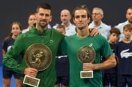 Djokovic and Musetti at the Hellenic Championship - Source: Getty