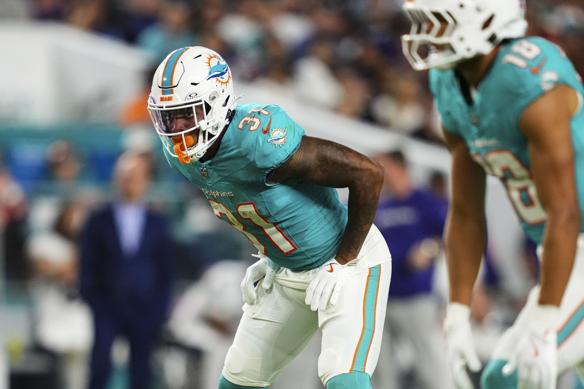 Ollie Gordon II at Baltimore v Miami - Source: Getty