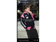 Woodhall's Instagram story