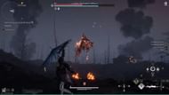 Horse jumps with fire glow, and Wanshan throws his glaive, make sure to dodge only (Image via Sportskeeda Gaming || NetEase Games)
