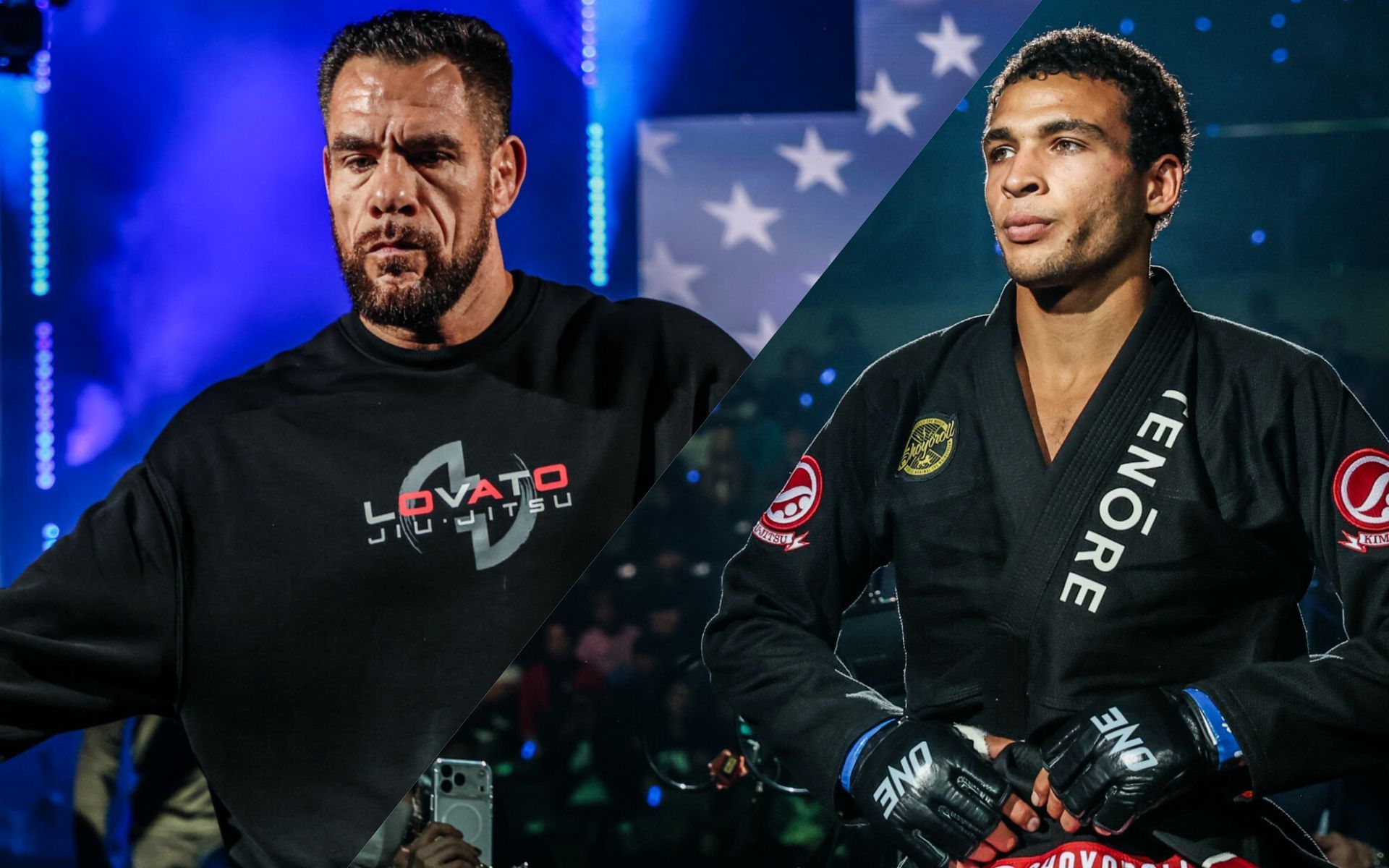 Tye Ruotolo (R) and Rafael Lovato Jr. (L) | Image by ONE Championship