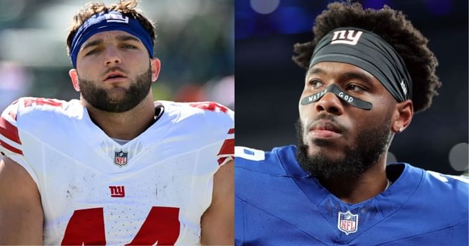 "I was at home telling him to sit down": Tyrone Tracy Jr. gets honest on Cam Skattebo's WWE antics amid season-ending ankle injury