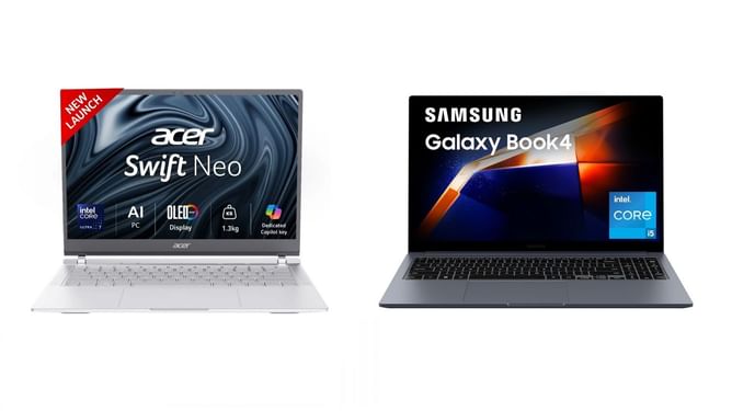Acer Swift Neo OLED vs Samsung Galaxy Book4: Which is the most premium laptop under ₹70,000?