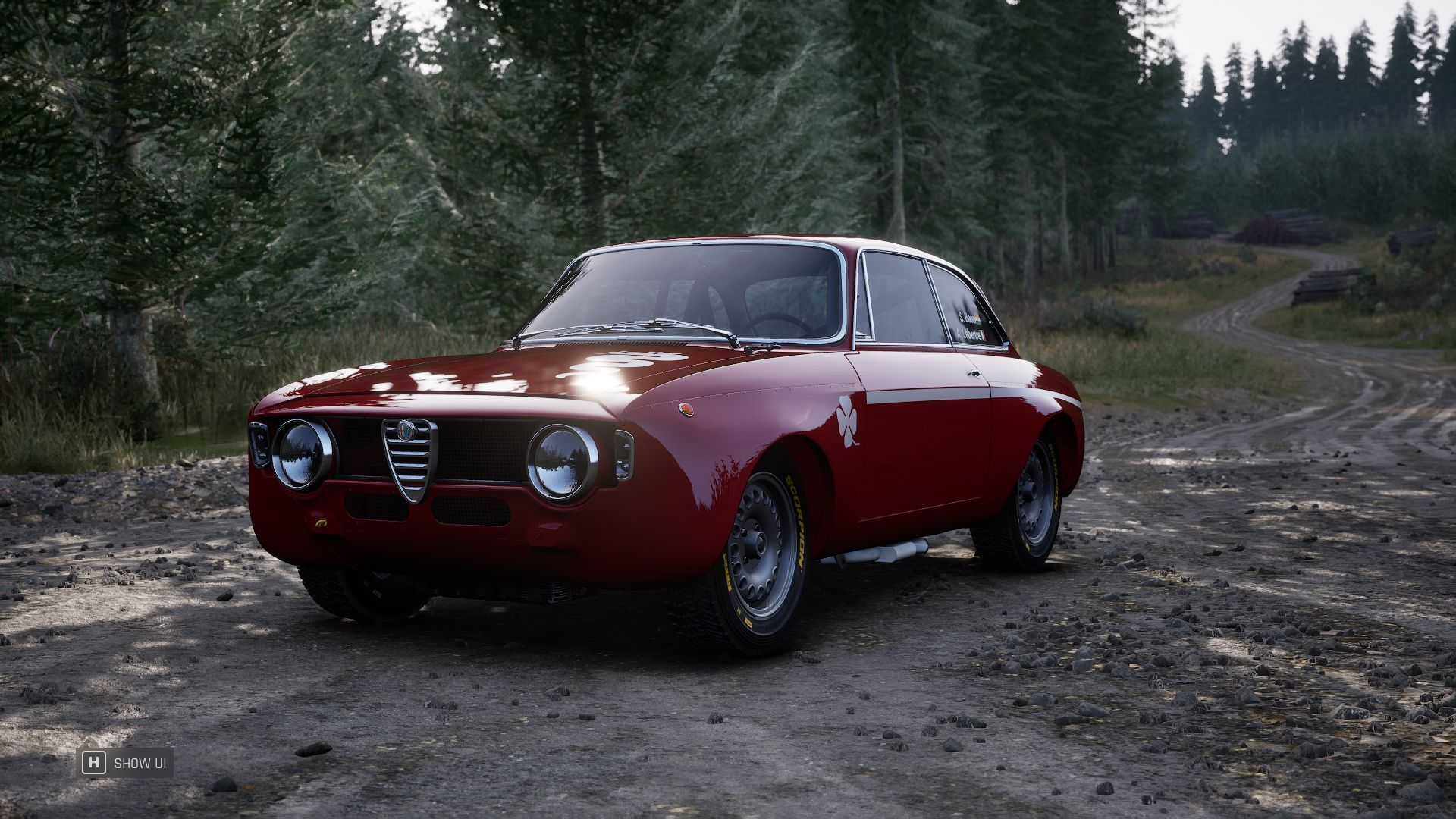 Alfa Romeo GTA 1300 Junior in Assetto Corsa Rally (Image via Sportskeeda Gaming || Supernova Games Studios)