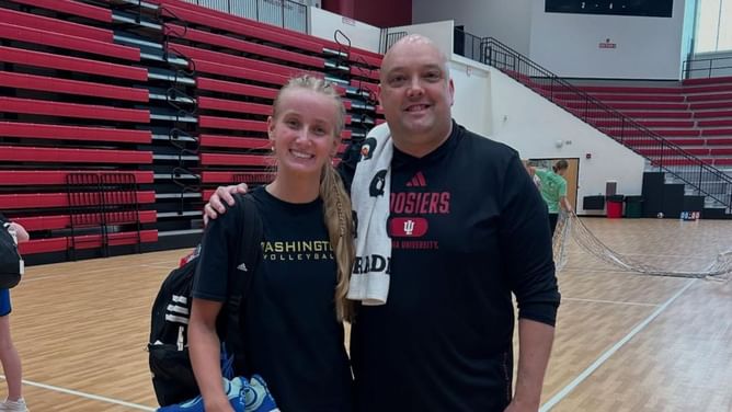"It's a program that made me" - Indiana volleyball team coach Steve Aird gets emotional after defeating Penn State at Rec hall