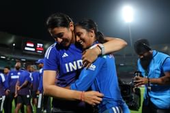 Smriti Mandhana and Jemimah Rodrigues recreate iconic trophy photo in bed after IND vs SA World Cup 2025 final [In Picture]