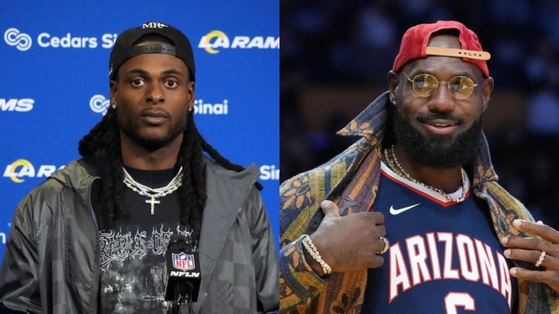 Davante Adams and Lebron James (Source: Imagn)