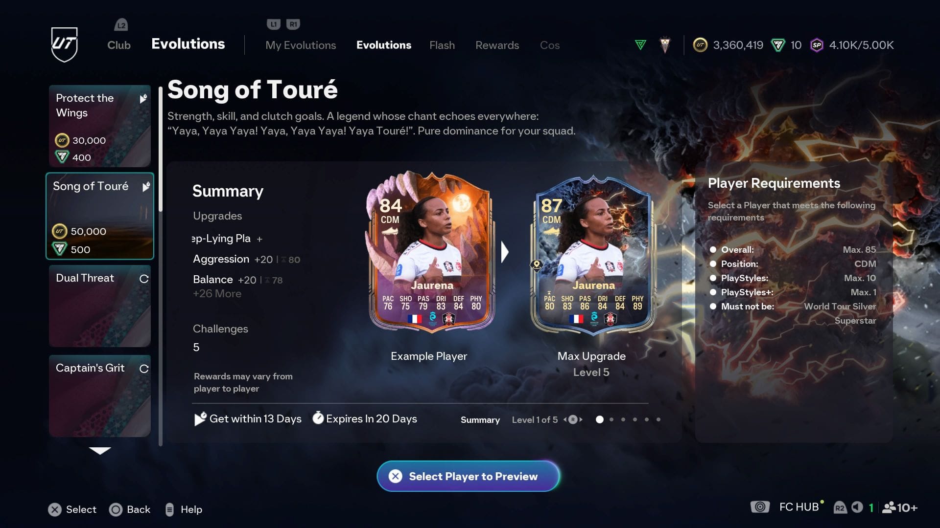 The requirements (Image via EA Sports)