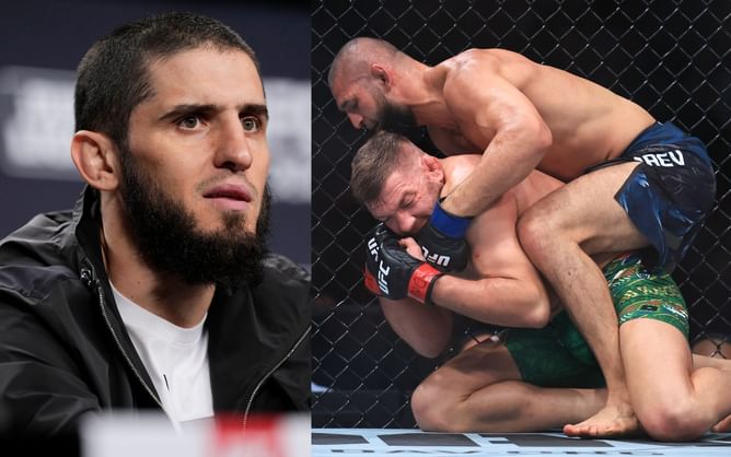 "I don't think he even watch wrestling match" - Islam Makhachev mocks Dricus du Plessis after Khamzat Chimaev exposed his wrestling gaps